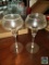 Set of 2 - glass candleholders