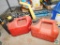 Lot of 2 - one-gallon fuel cans