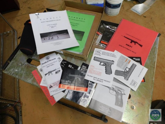 Lot of Gun Manuals - various - Barrett, Glock, Sig Sauer, H&K, Beretta