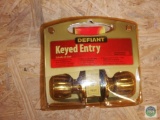 Defiant Keyed Entry Brass Knob set