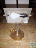 Brass & Glass Table Desk Lamp