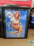 Miller Lite Beer Poster Framed