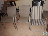 Lot of 3 - Patio Chairs - 1 Folding