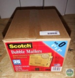 Lot of mixed Scotch brand 6 x 9 bubble mailing envelopes