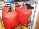 Lot of 2 5 Gallon Fuel Cans Gas