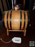Wooden keg with pour spout