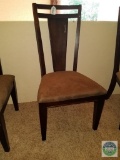 Wooden straight back chair