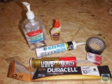 Lot Duracell Batteries, Caulking, Wood Glue +