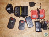 Lot of Tool Batteries & Chargers