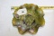 Northwood 3 Fruits Spatula Footed Green Bowl- 9