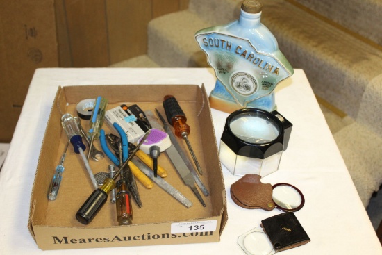 Box of Tools, Loops and SC Decanter.