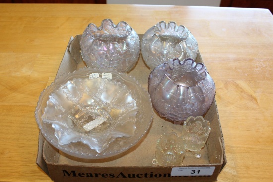 Lot of Misc. Glassware and Dugan Serving Dish.