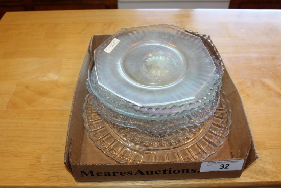 Lot of Serving Plates and Cake Plate.