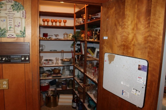 Contents of Kitchen Pantry.