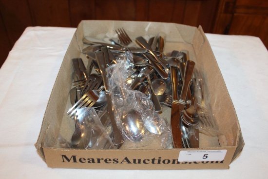 Box Lot of Stainless Flatware