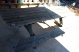 Wooden Picnic Table w/Benches.