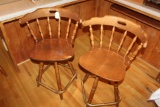 2 Swivel Bar Stools.