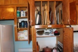 Contents of Cabinets & Drawers Left Side of Stove.