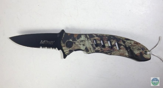 MTech Stainless Blade Pocket Knife Camo Design