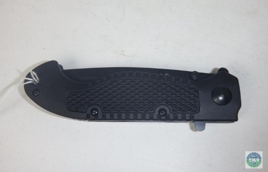 Duck Pocket Knife Black Handle & Blade