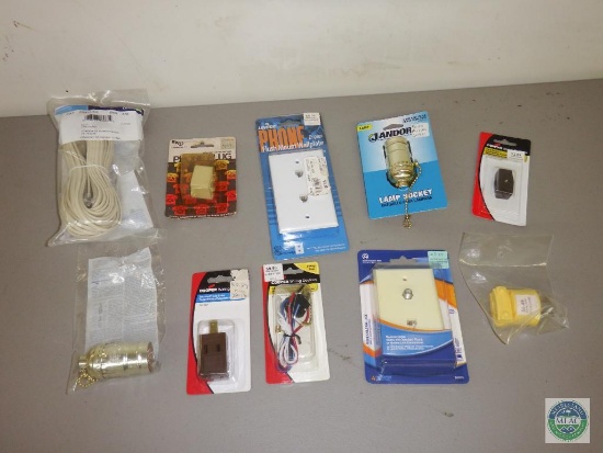 Lot of Electrical & Phone items Plugs, Sockets, Outlets