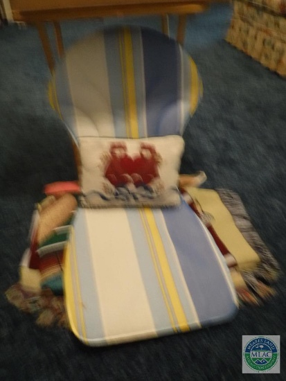 Chair Cushions and Umbrella Lot