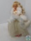Barbie doll in Holiday white dress with stand