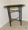 Tin Metal Serving Tray Table