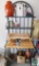 Bakers Wine Rack Metal & Wood with Gardening Contents