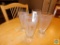 Set of 4 Fluted Style Tumbler Glasses Cut Glass