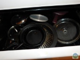 Contents of Stove Drawer Cast Iron Pans and Cookware