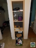 Narrow Book / Storage Shelf with Contents