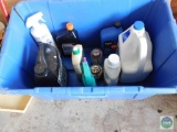 Lot of Oil, Antifreeze, Round-up, and Cleaners