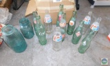Lot of Vintage Pepsi Bottles & Ball Canning Jars