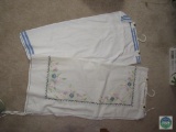 Two handmade table covers