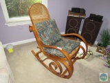 Bent oak rocker