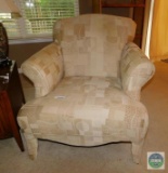 Beige Upholstered Occasional Chair