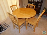 Solid Wood Dinette Set Table & 4 Chairs