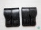 2 new leather glock double mag pouches