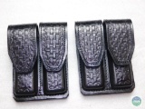 2 new leather double mag pouches for colt 1911