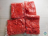 Large Lot Paintball Ammo Balls Red Approximately 400
