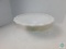 Anchor Hocking Milk Glass Lace Edge Compote Fruit Bowl Dish