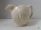 Pottery Chicken Shaped Pitcher Ivory