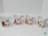 Lot of 4 Annie Cartoon Coffee Mugs