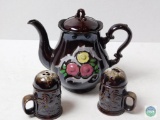 Tea Kettle and Salt & Pepper Shakers Occupied in Japan