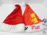 Lot 2 Santa Hats; 1 Nascar #18 and 1 Pitt