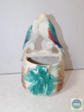 Love Birds Pottery Planter Flower Bowl