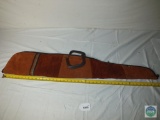 Brown suede gun carry case