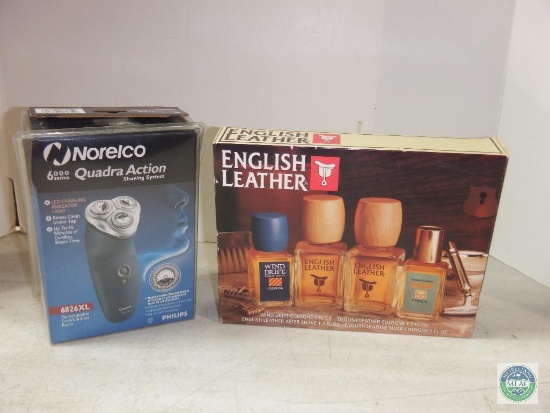 Philips Norelco Quadra Shaver & Cologne Set New