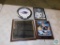 Lot Wall Clocks Hank Williams Print & Mirror